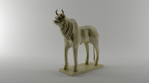 3D cow idol model