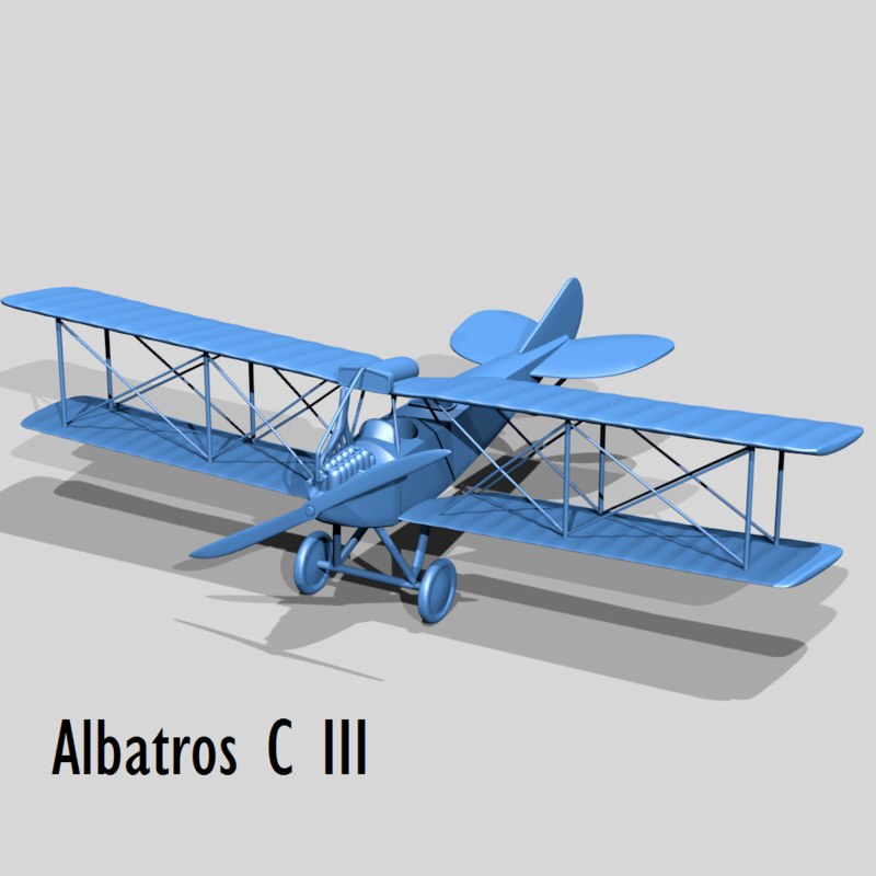 Albatros c iii germany 3D model - TurboSquid 1235830