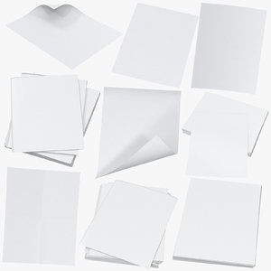 single paper sheets small model