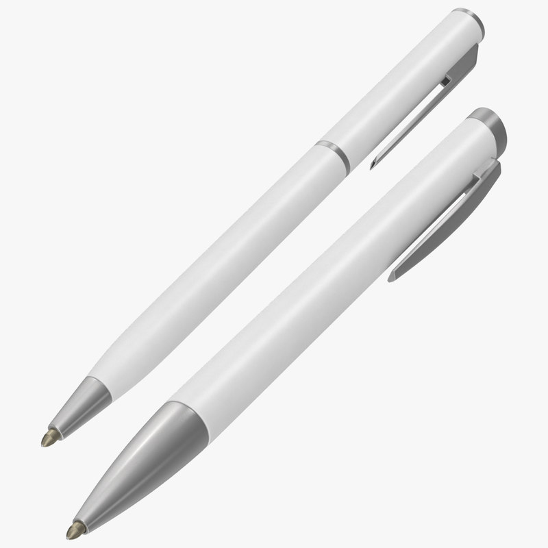 Download Promotional ink pens mockup 3D model - TurboSquid 1235859