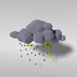 white cloud - storm model