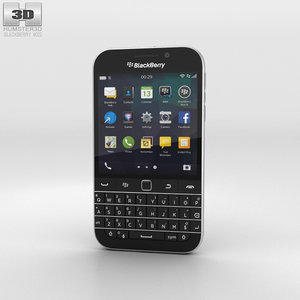 blackberry classic black 3D model