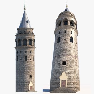 3D medieval tower model