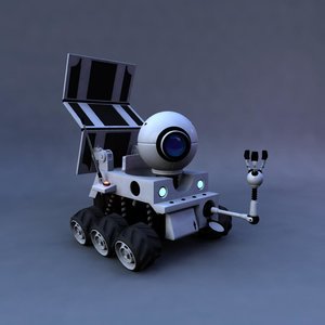 rigged planet 51 rover 3D model
