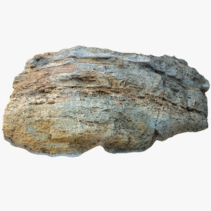 limestone boulder 3 3D