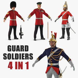 3D guard soldiers model