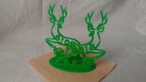 3D model napkin holder christmas deer