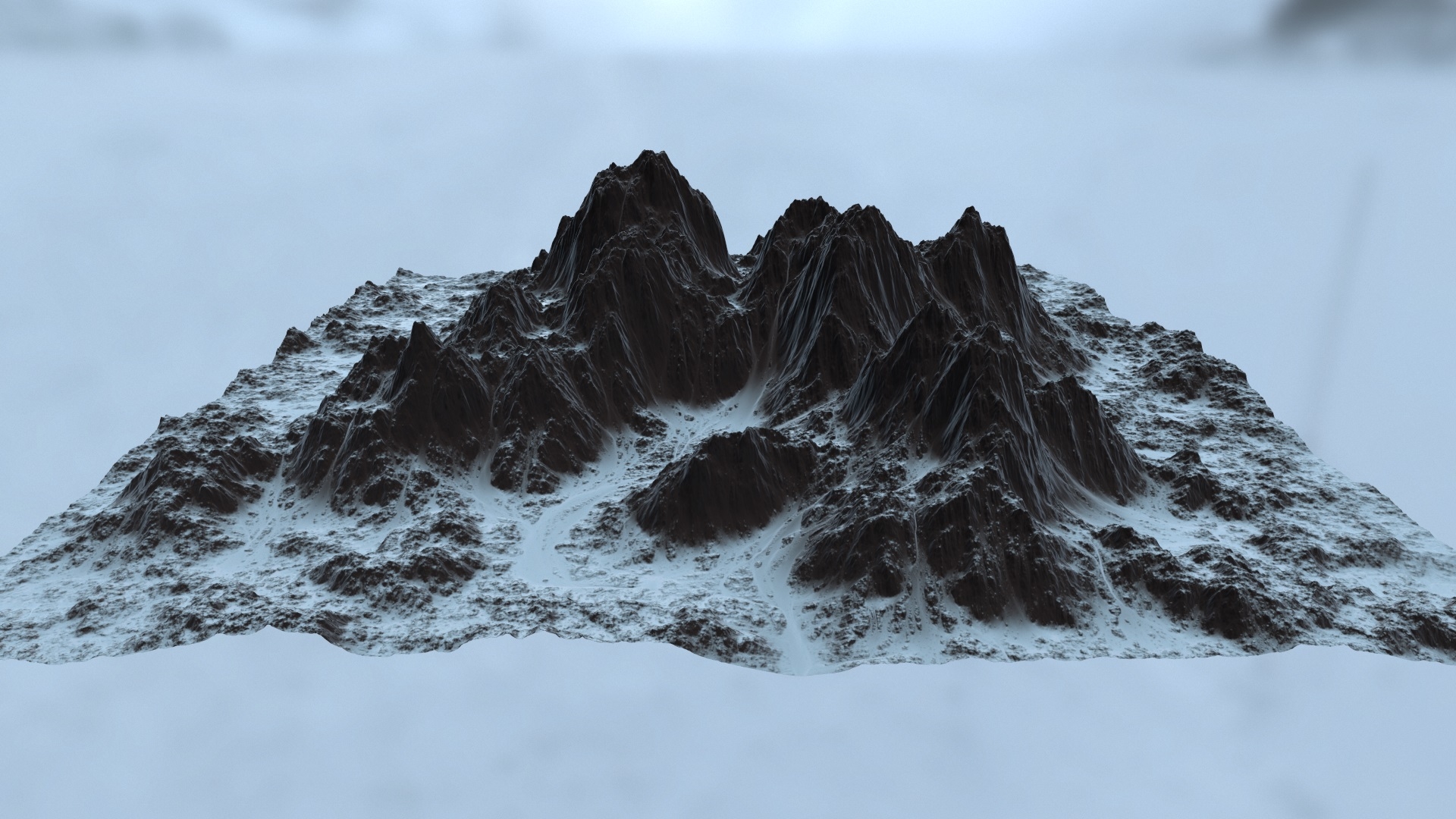 雪山3d模型