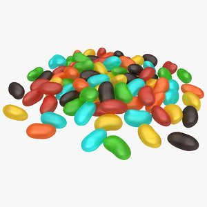 3D jelly bean pile
