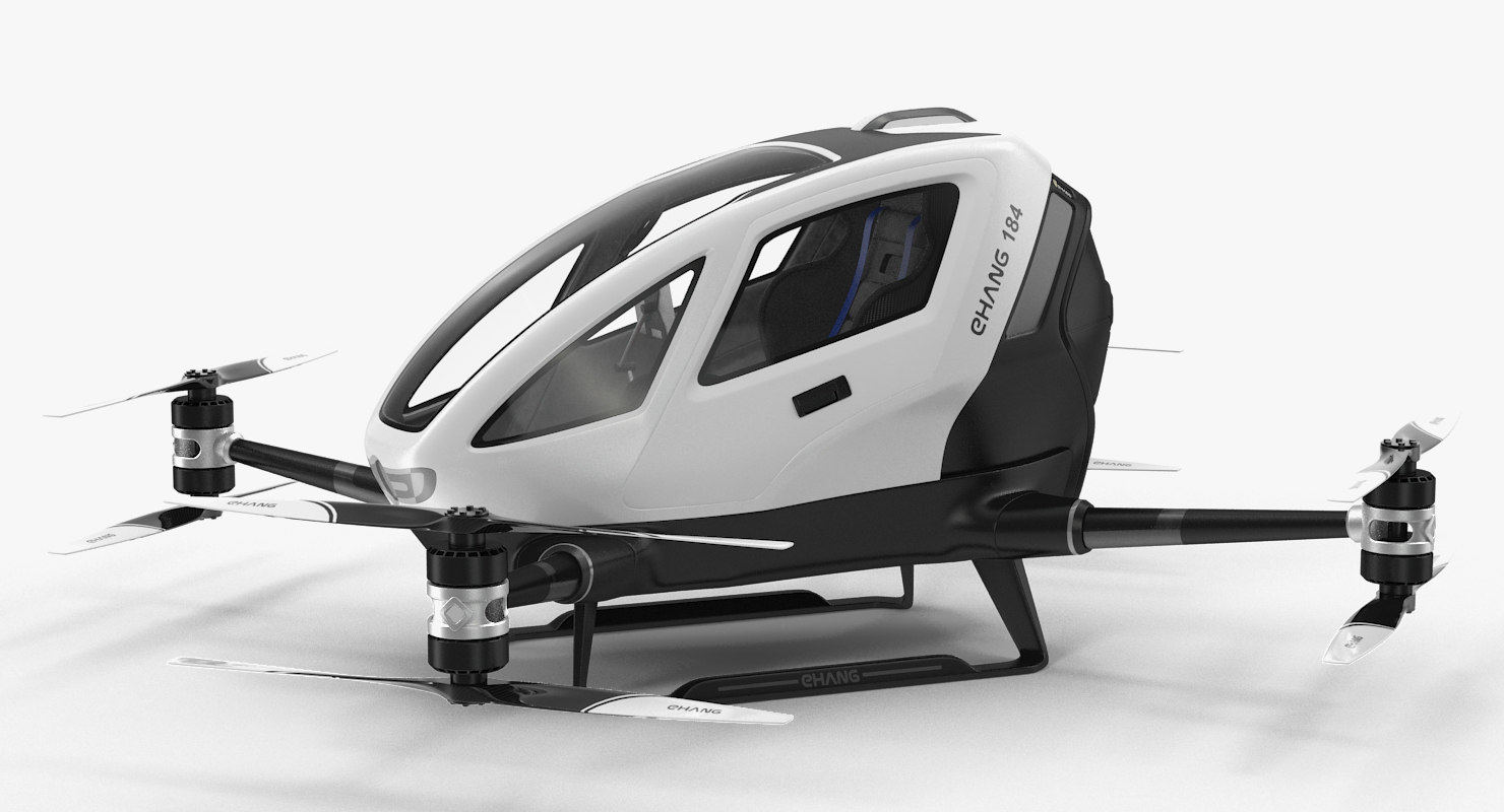 Autonomous aerial vehicle ehang 3D model - TurboSquid 1236953