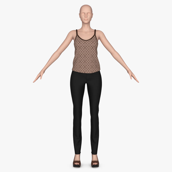 裤子3d studio模型