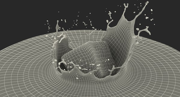 Ice cube water splash 3D - TurboSquid 1237076