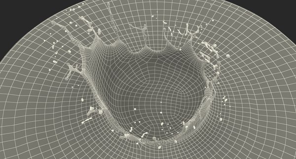 Ice cube water splash 3D - TurboSquid 1237076