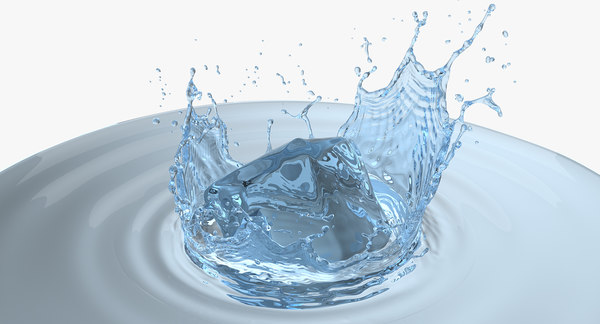 Ice cube water splash 3D - TurboSquid 1237076