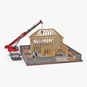 private house construction 2 3D model