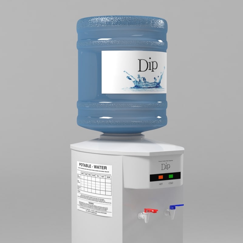 Water dispenser model TurboSquid 1237268