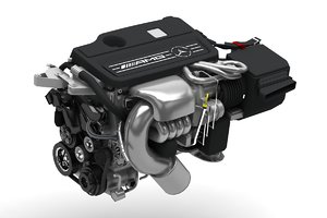 engine car mercedes c 3D model