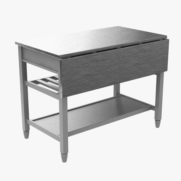 Kitchen Island Crate Barrel 3d Model Turbosquid 1237312