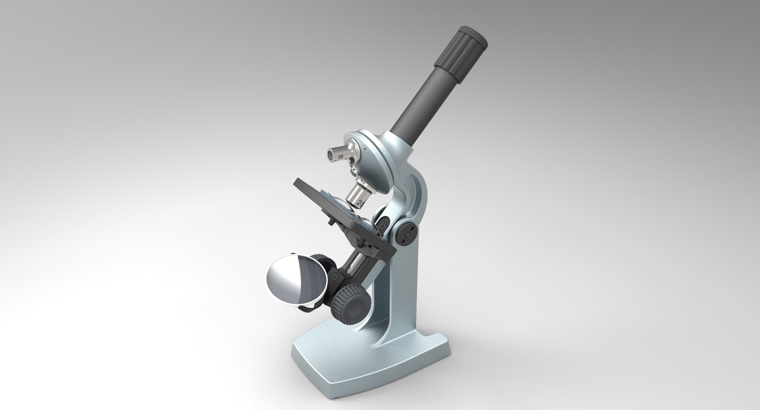 3D model light microscope TurboSquid 1237416
