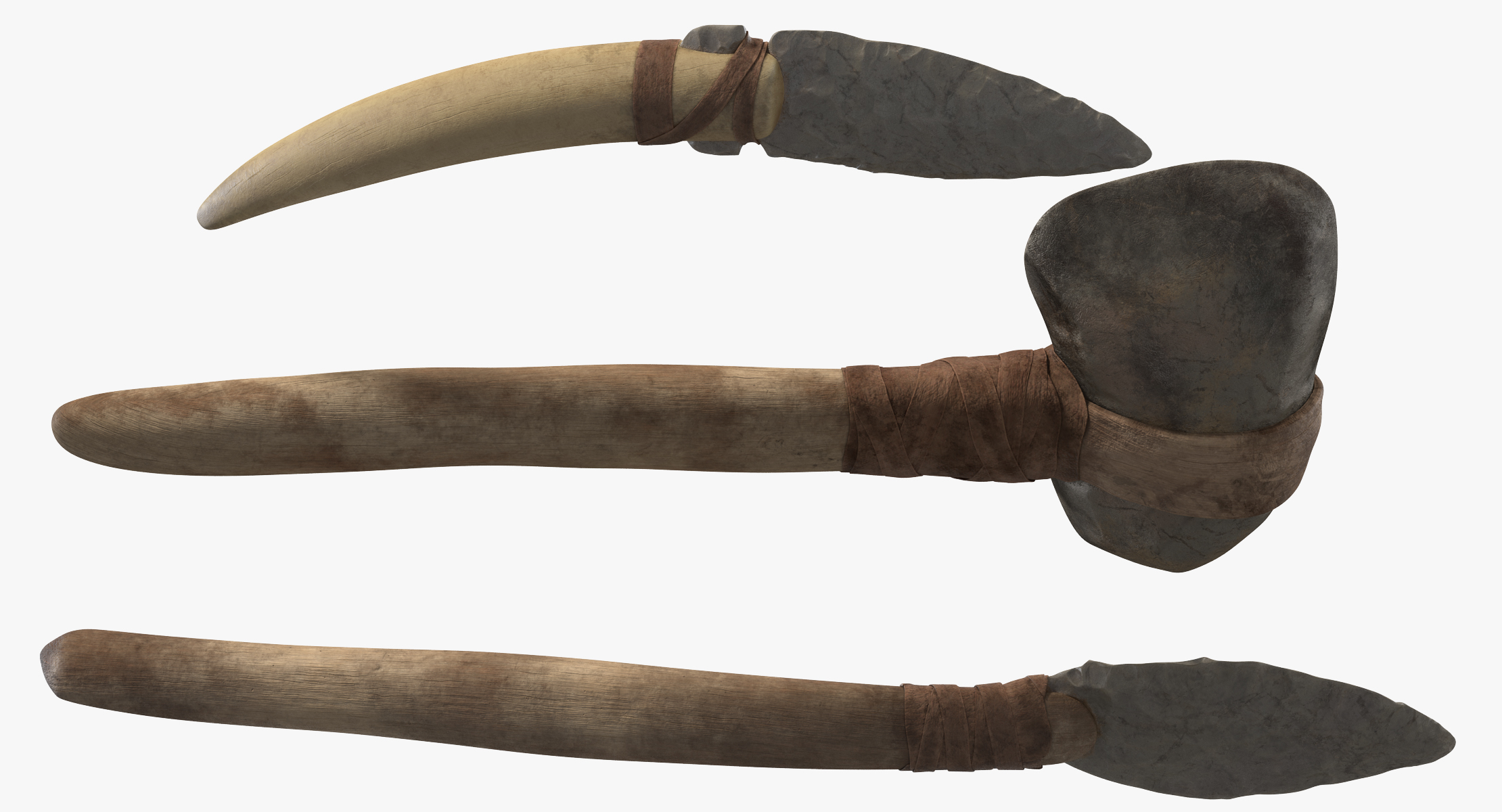 Ancient tools 3D model - TurboSquid 1237440