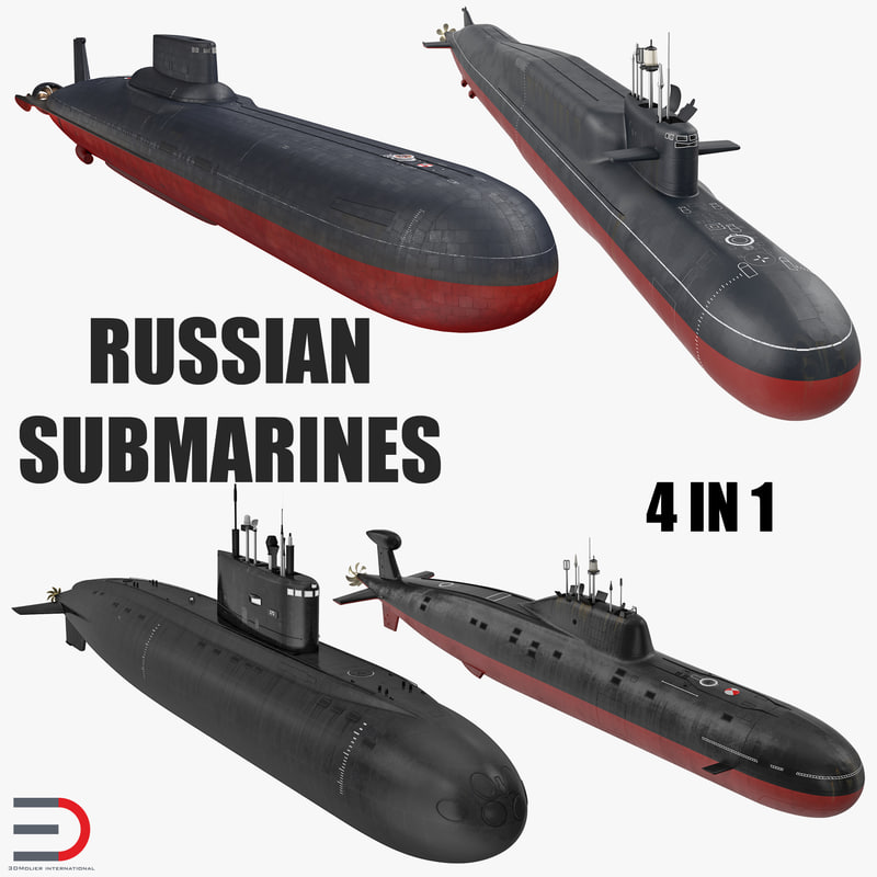 3D model russian military submarines TurboSquid 1237447