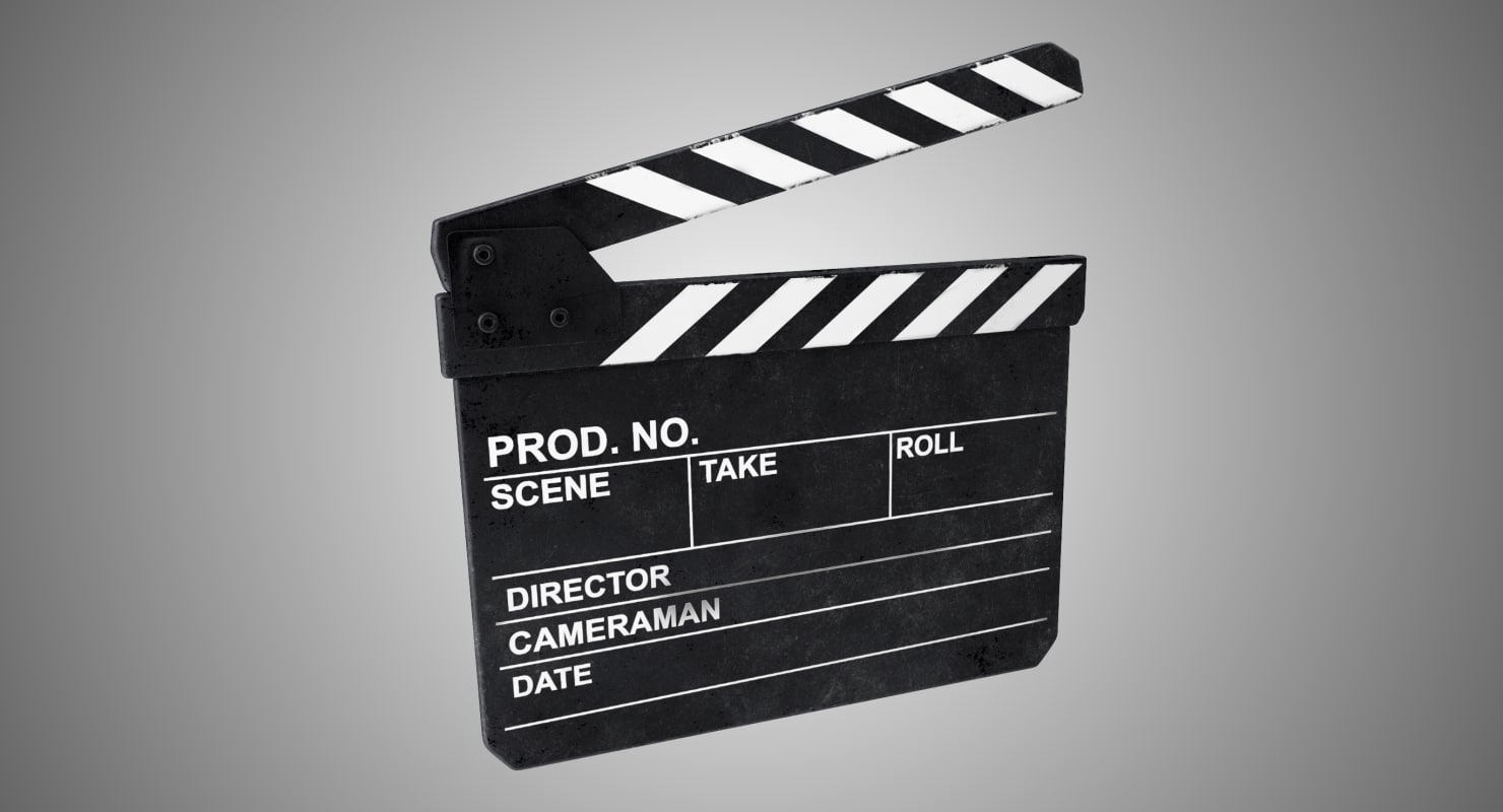 3D clapper board - TurboSquid 1237463