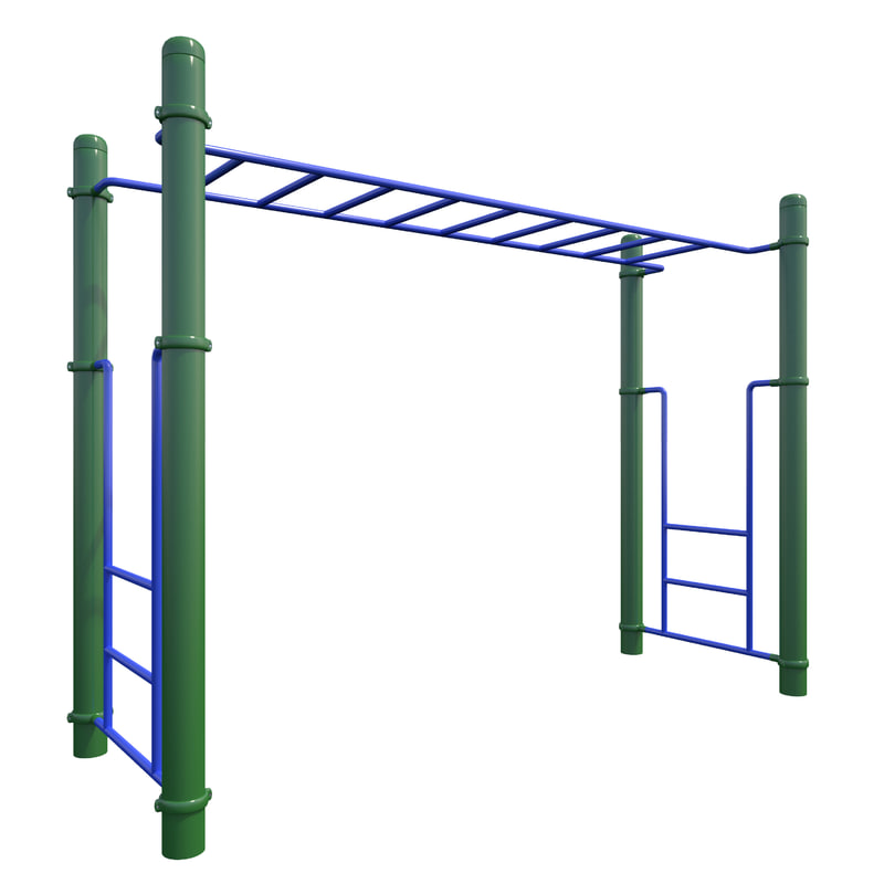 3D children playground monkey bars TurboSquid 1237559