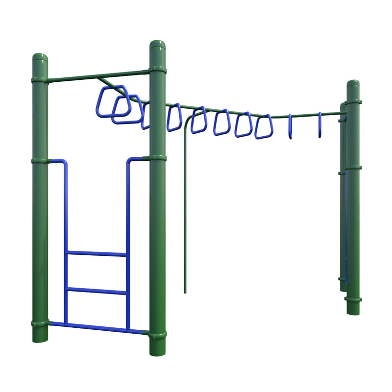 Children Playground Monkey Bars 3d Model Turbosquid 1237569