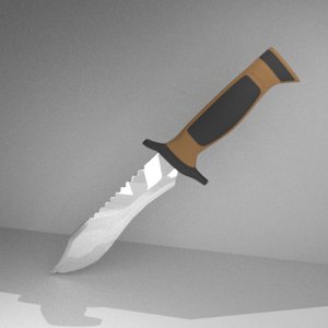 3D elite forces knife blade model