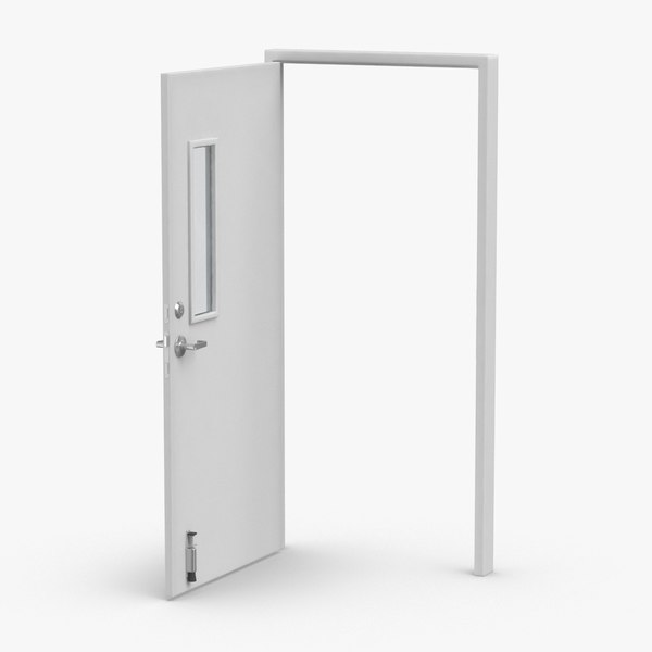 commercial-doors---door-2-open-3D-model_