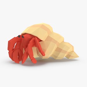 hermit-crab 3D model