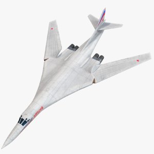 tu-160 tupolev blackjack bomber 3D model