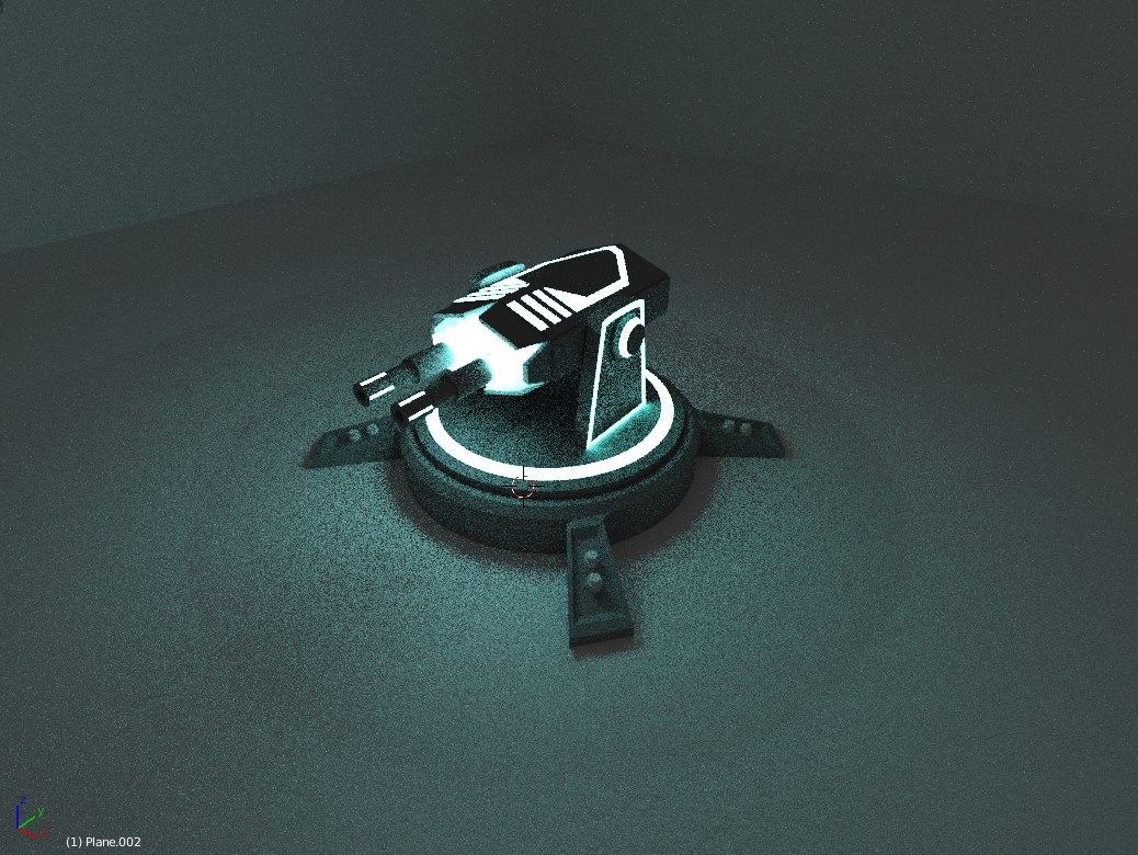 3D lighting gun tower model TurboSquid 1238088