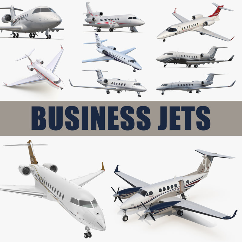 Free 3D business jets 3 model - TurboSquid 1238148