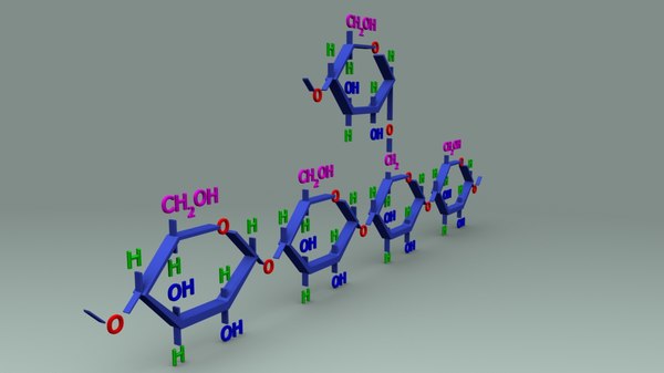 glycogen structure 3D model