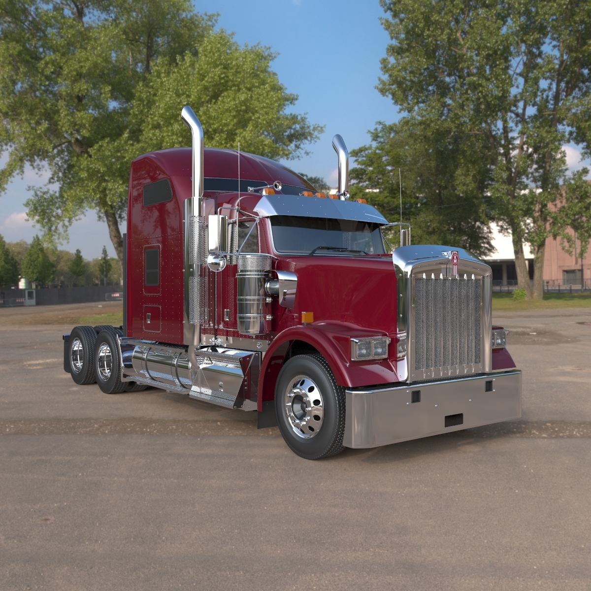 W900 sleeper cab 2018 model - TurboSquid 1238396