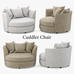 cuddler chair 3D model