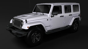 3D jeep wrangler unlimited smoky model