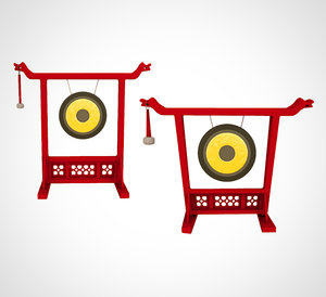 3D chinese gong