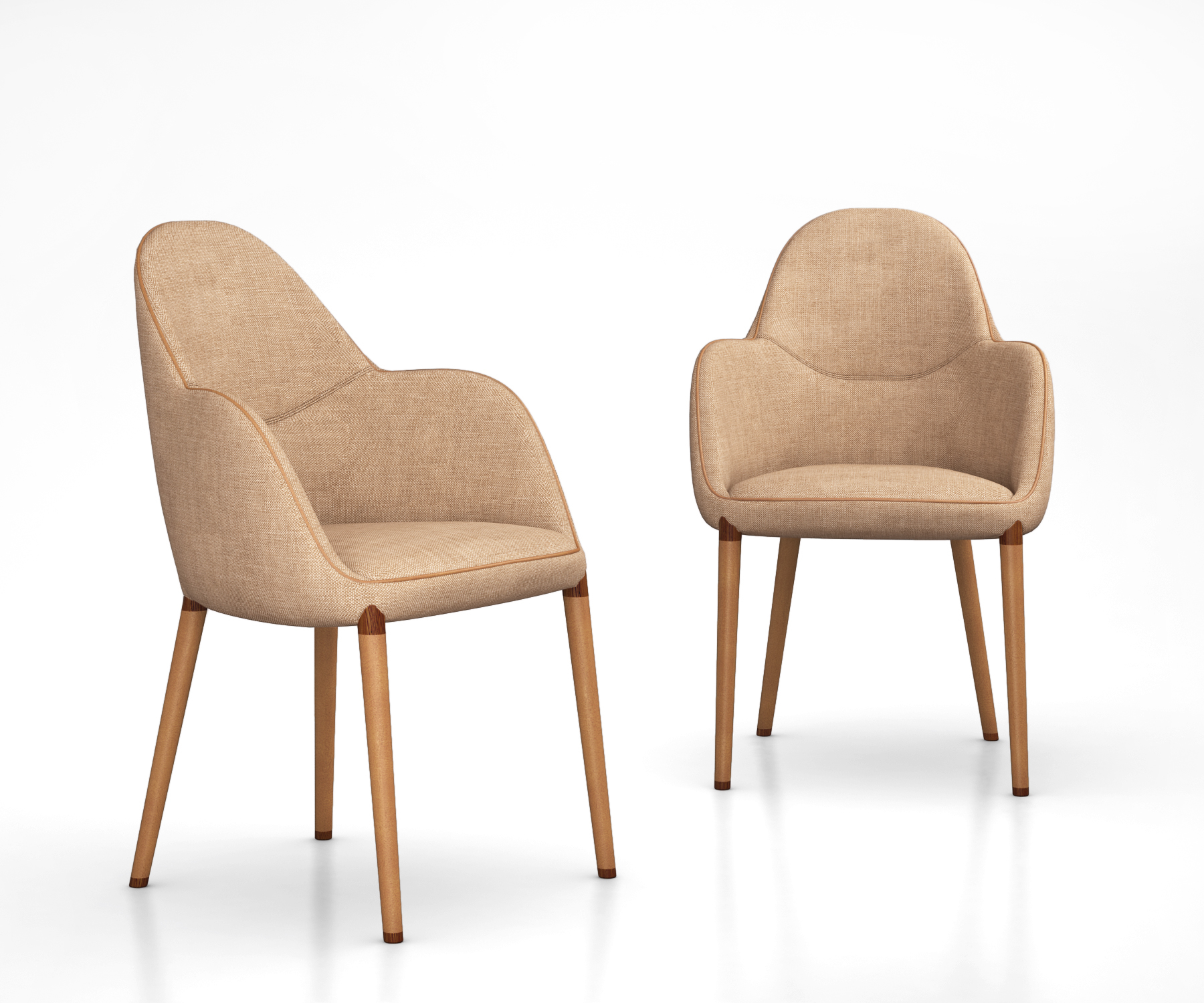 selene small armchair by giorgetti 3d model