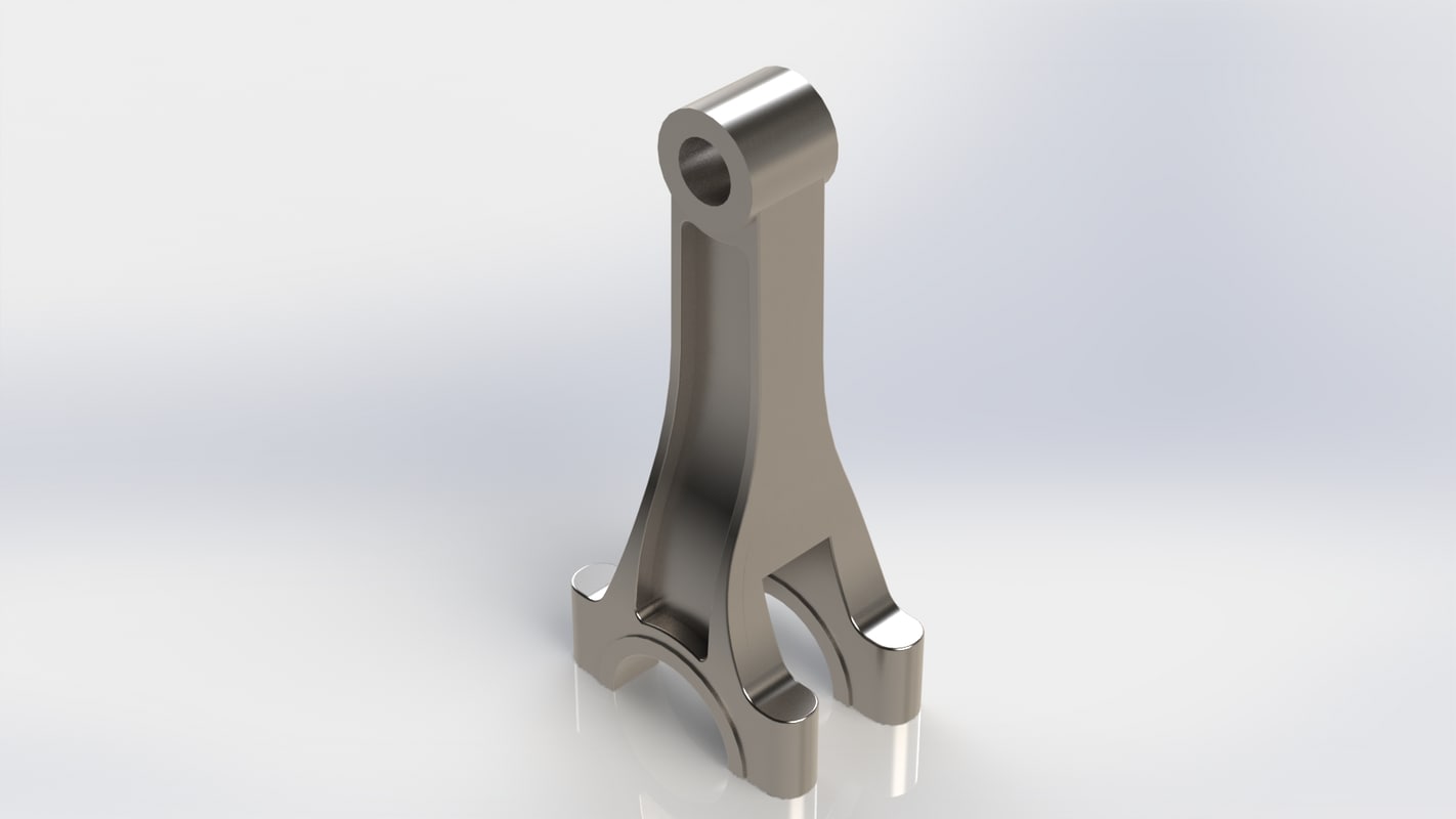 3D fork conrod connecting rod TurboSquid 1238717
