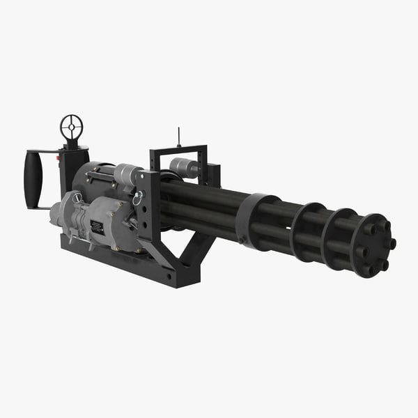 取付金具付きm134ミニガンクリーン3dモデル Turbosquid 1238836