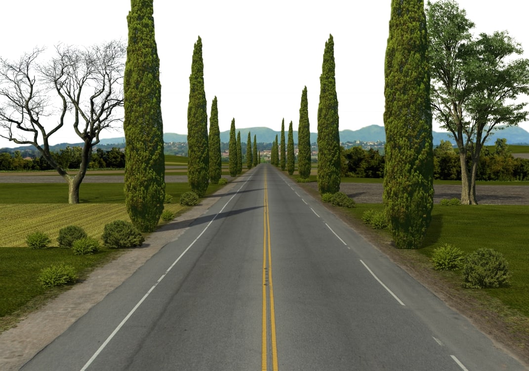 3D road TurboSquid 1238879