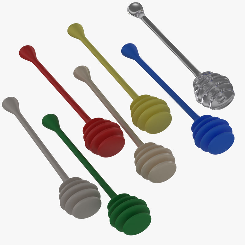 3D honey dipper plastic TurboSquid 1238900