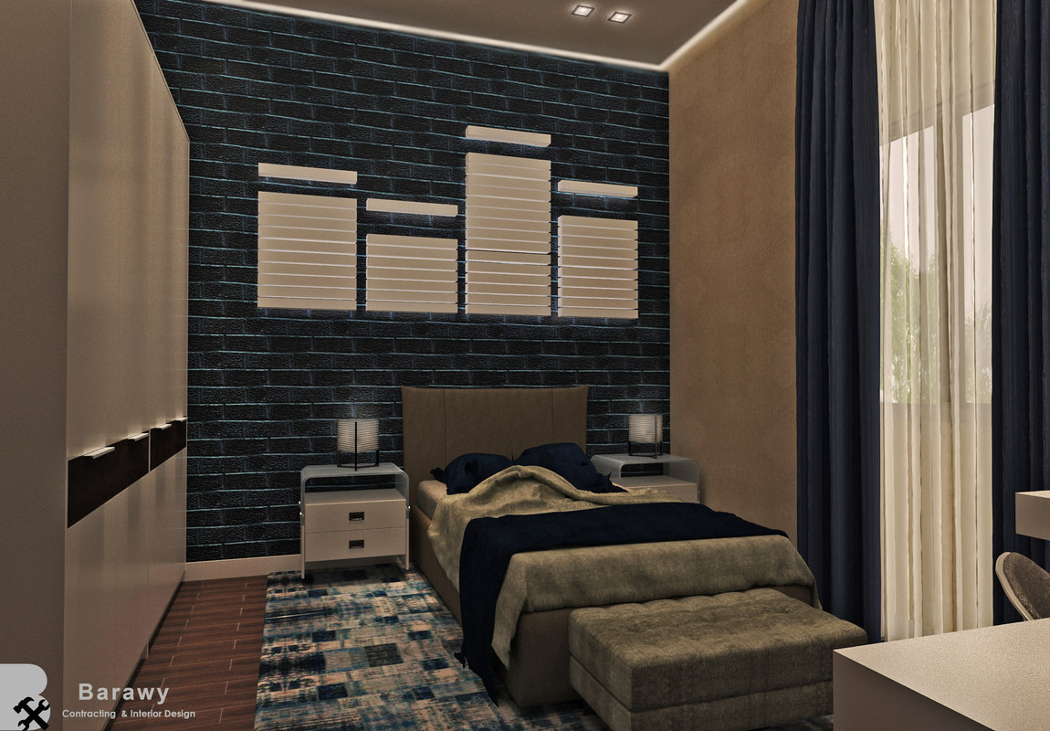 Modern Boys Bedroom 3d Model Turbosquid 1239001