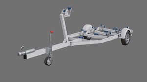 boat trailer 1a 3D