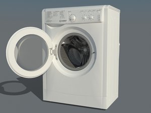 washing indesit iwsc 51052 3D model