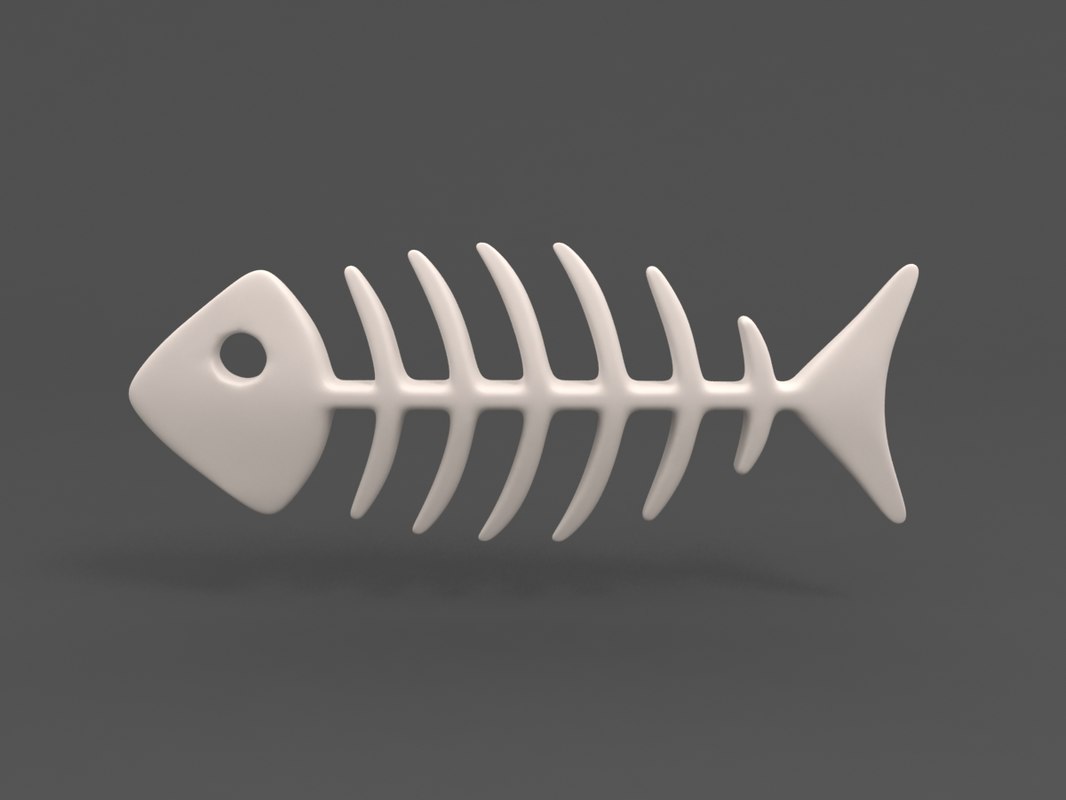Fish bone 3D model TurboSquid 1239357