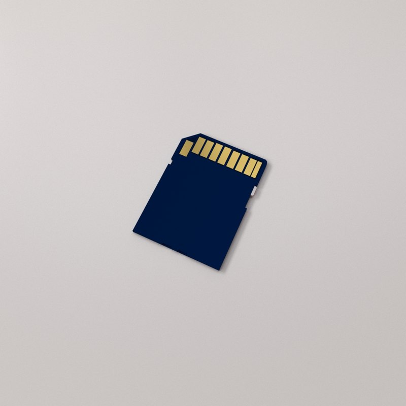 Sd card 3D model - TurboSquid 1239380