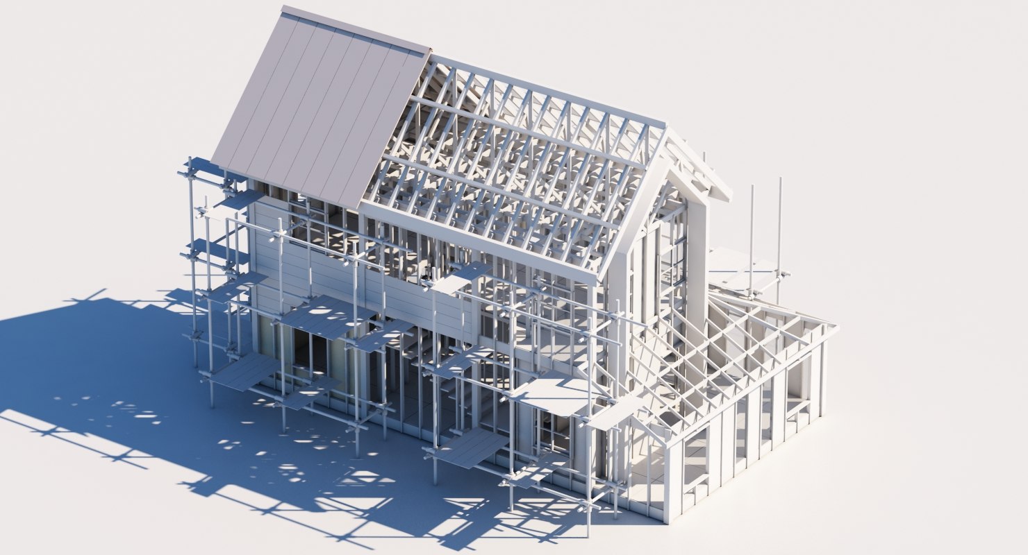 Building construction model TurboSquid 1239402